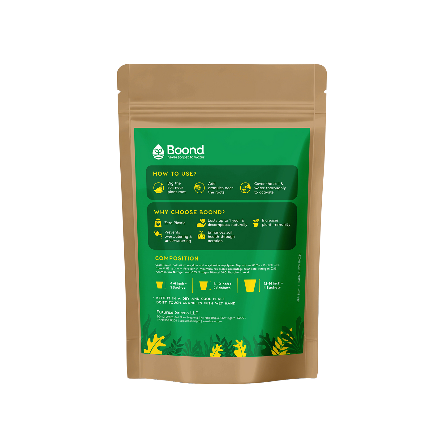 Boond Smart Watering Granules | NPK 10 - 10 - 10